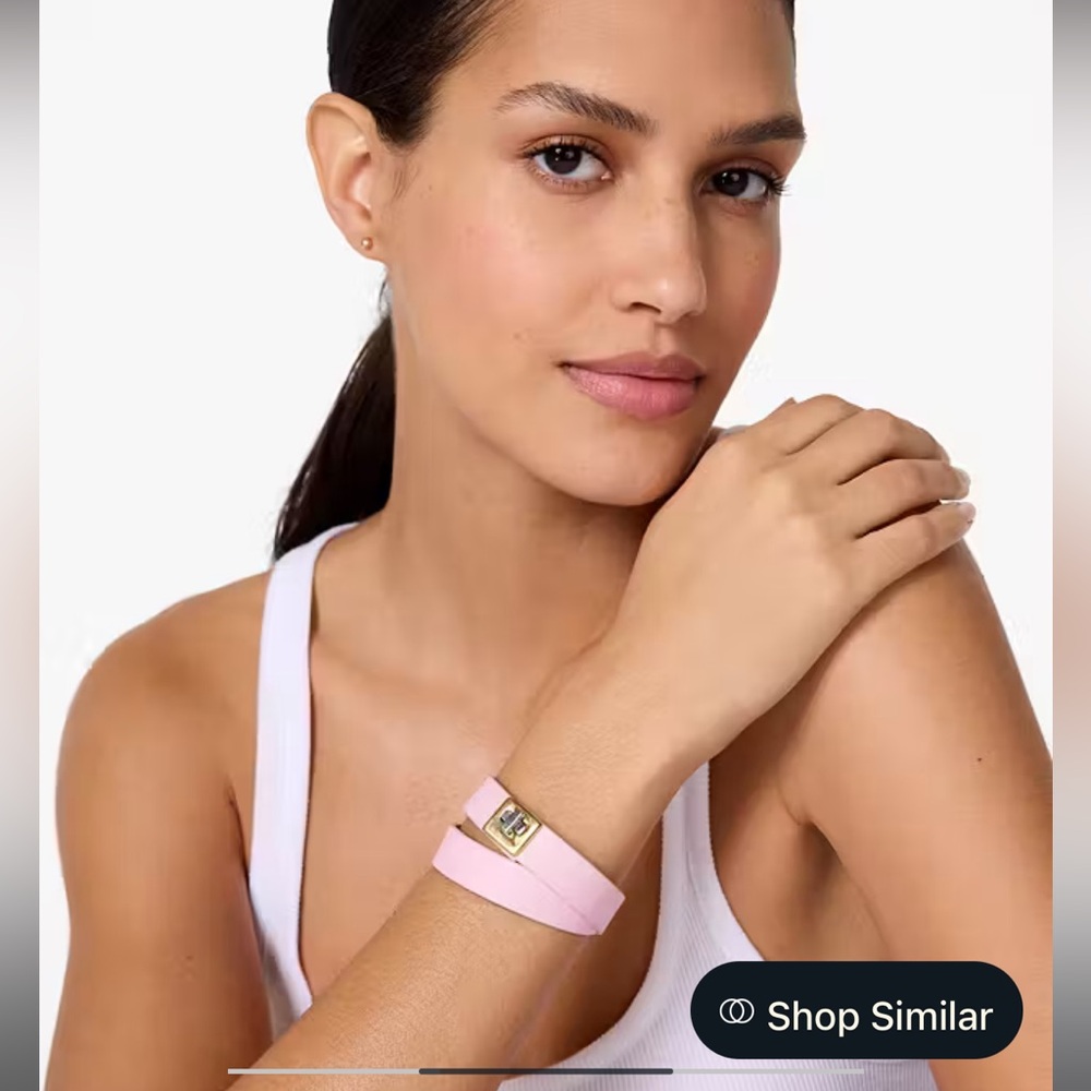 Kate spade Phoebe Leather Double Wrap Bracelet Pink 🩷